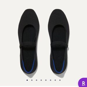 Rothy's Black and Blue Flats Sleek Minimalist Design